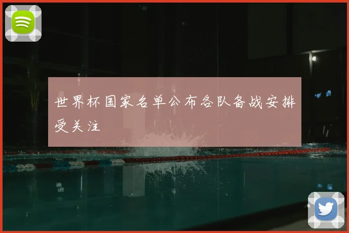世界杯国家名单公布各队备战安排受关注